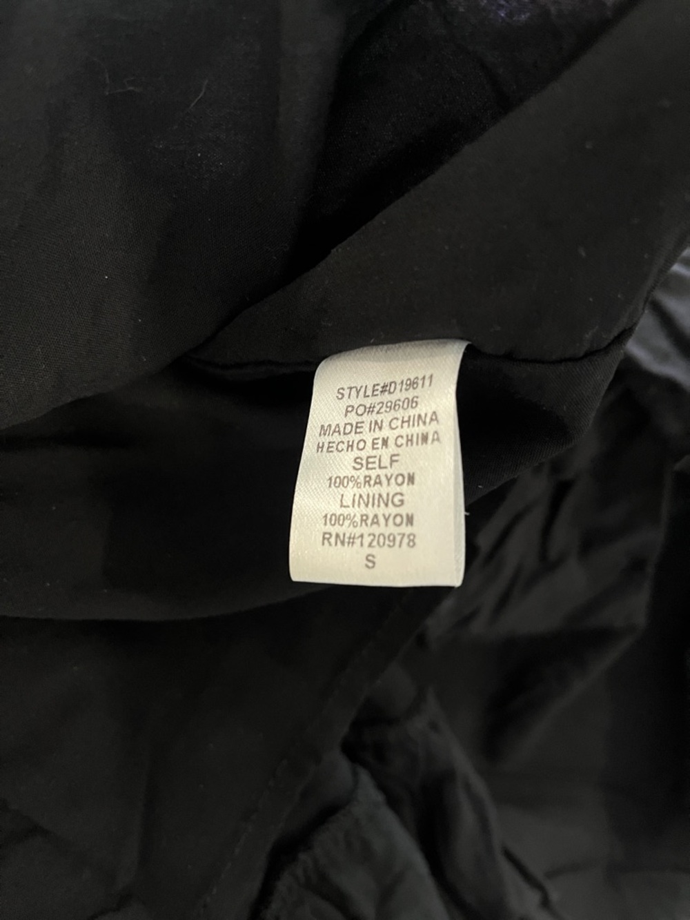 Pinkblush Black Tiered Maternity V-Neck Flutter Sleeve Dress - Picture 5 of 9